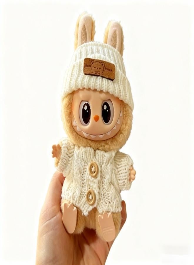 Labubu Doll Clothes Set for 17cm Hanging Plush Figures, Interchangeable Outfits for First and Second Generation Vinyl Collectible Dolls, Durable and Stylish Accessories for Creative Play - Image 1