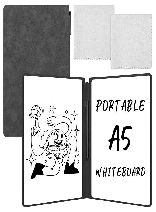 THSLSFX 2 Packs Dry Erase Notebook, 9.5 * 6.6in WhiteBoard Notebook with Marker Pen Wiping Cloth for Office Home Supplies Desk Accessories - Image 1