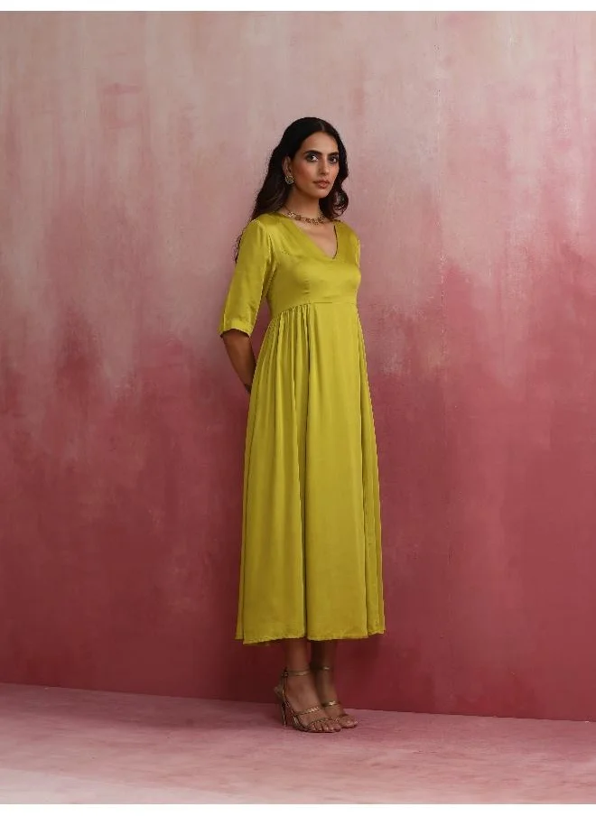 ترو برونز trueBrowns Modal Lime Green Dress