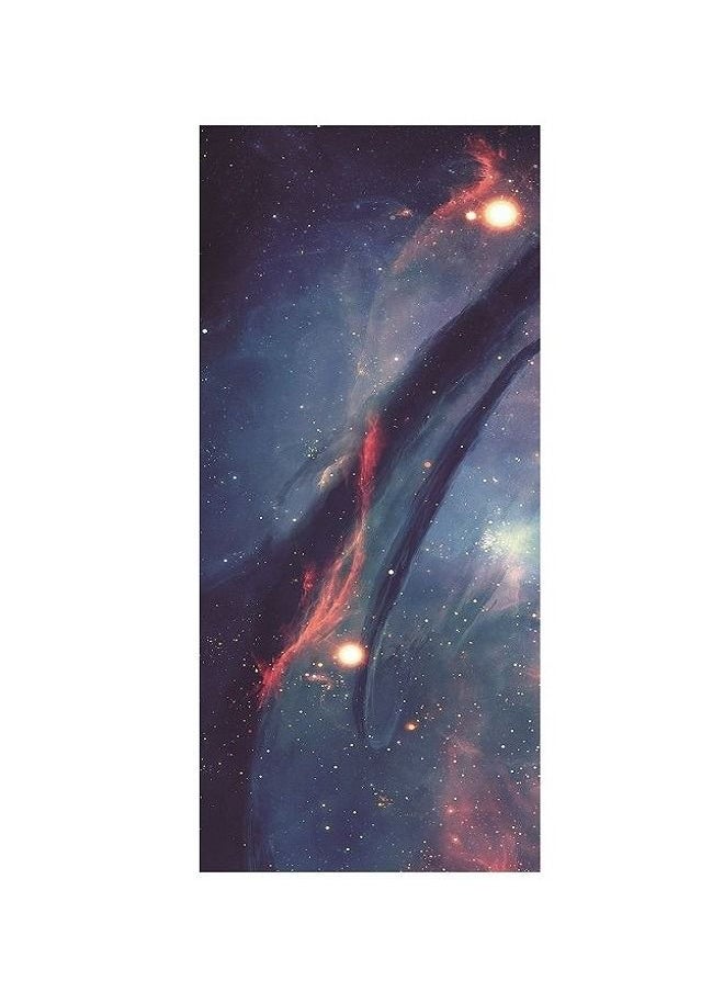 YOGA High Quality Natural Rubber Yoga Mat With Space Nebula Pattern Anti Slip Fits All Your Exercises  - Image 1