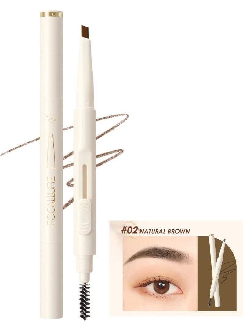 Eyebrow Pencil with Spoolie Brush, Sliding Eyebrow Pen Body,Precision Tip Fills and Defines Eyebrows,Waterproof Long Lasting Eyes Makeup,Natural Brown - pzsku/ZF3056E5354D7784752D3Z/45/_/1692177121/8c3f7620-f56f-4574-837a-339079baff6b