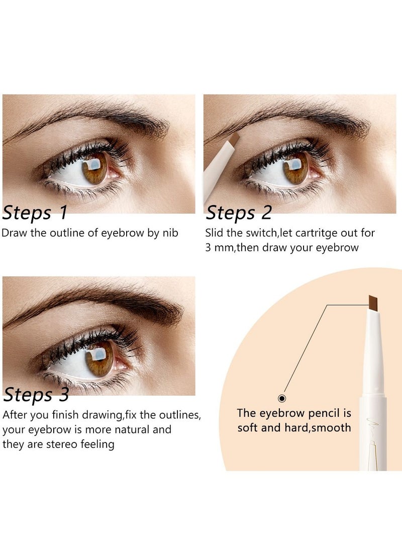 Eyebrow Pencil with Spoolie Brush, Sliding Eyebrow Pen Body,Precision Tip Fills and Defines Eyebrows,Waterproof Long Lasting Eyes Makeup,Natural Brown - pzsku/ZF3056E5354D7784752D3Z/45/_/1692177175/dcc6b63e-db83-47e2-af72-ea2db90a104e