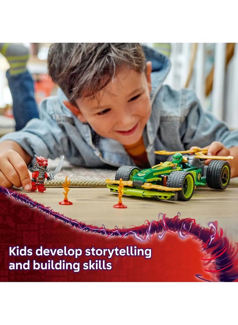 LEGO NINJAGO Lloyd’s Pull-Back Race Car Toy Pretend Play Building Kit 71828 - 181 Pieces - Image 4