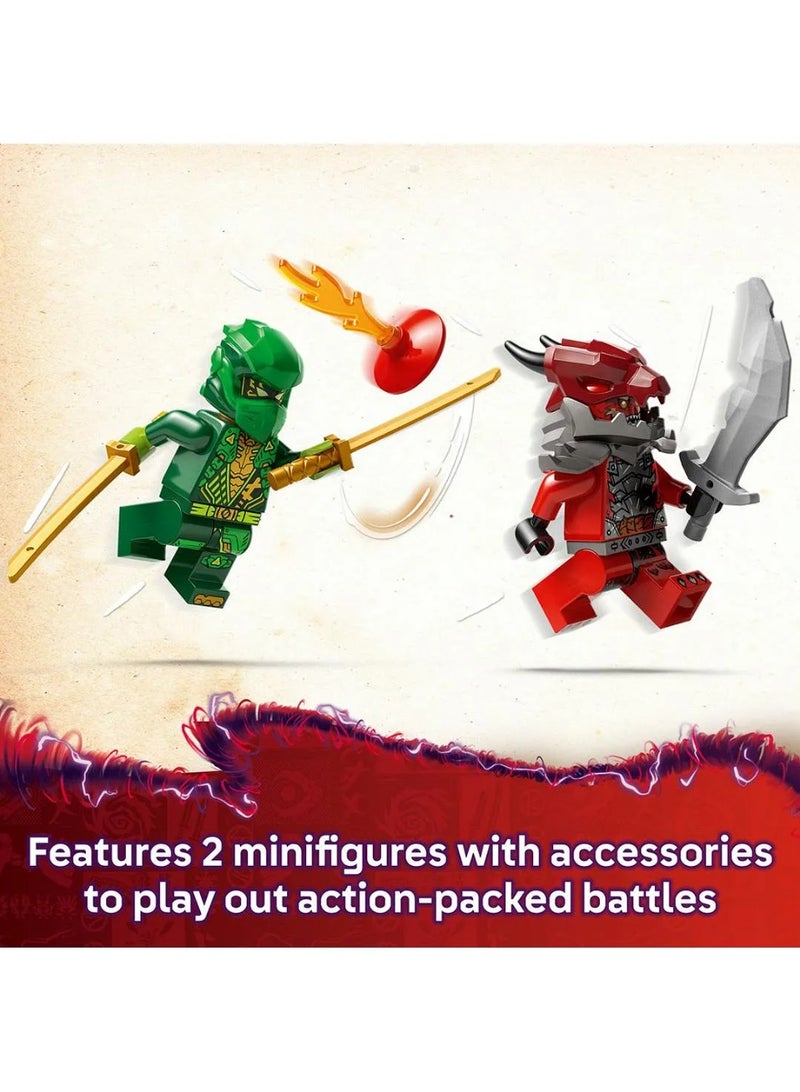 LEGO NINJAGO Lloyd’s Pull-Back Race Car Toy Pretend Play Building Kit 71828 - 181 Pieces - Image 5