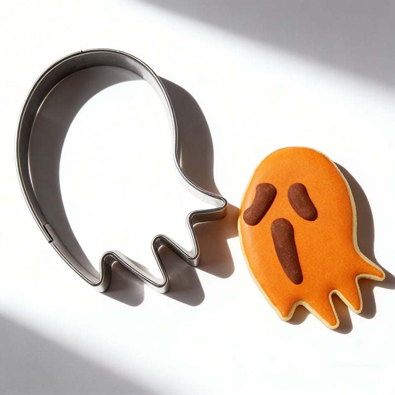 Ghost Shape Stainless Steel Cookie Cutter Easy Release For Baking DIY Bread - Image 1