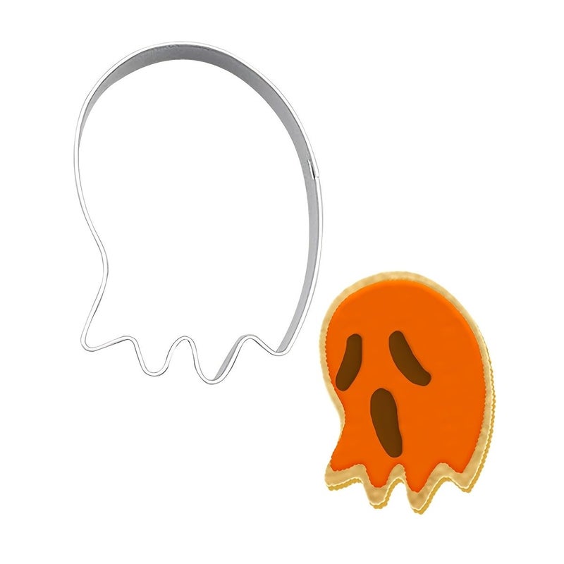 Ghost Shape Stainless Steel Cookie Cutter Easy Release For Baking DIY Bread - Image 5