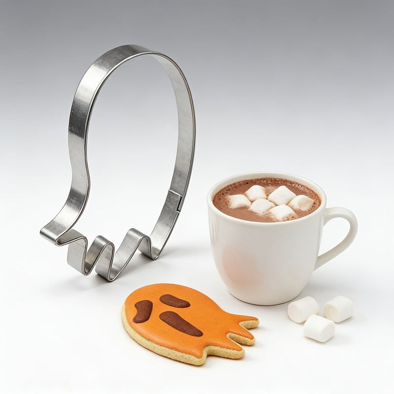 Ghost Shape Stainless Steel Cookie Cutter Easy Release For Baking DIY Bread - Image 4