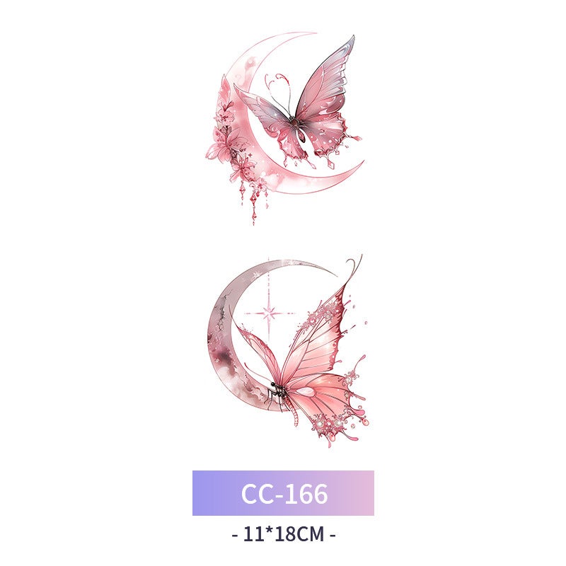 Halloween Colorful Butterfly Tattoo Stickers Simulation Bloody Scar Stickers Funny Waterproof Stickers - Image 1