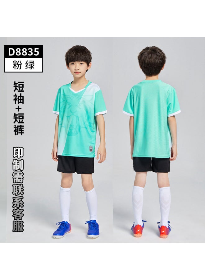 Football Uniform Suit Quick-drying Sports Clothes Children Primary School Students Compeion Team Uniform Men's Training Uniform Jersey Printing