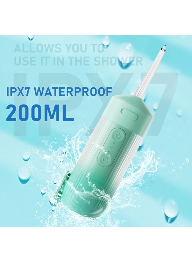 Day Wins Portable Water Flosser for Teeth Travel Mini Small Water Flosser Compact Electric Oral Irrigator Dental Flossing for Teeth Cleaning Cordless Advanced Tonsil Stone Kids Adults Braces - Image 5