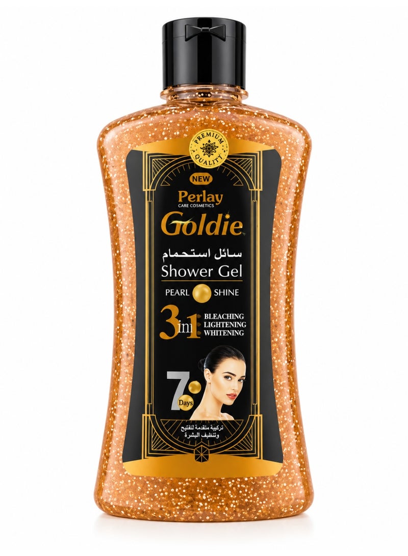 Perlay Goldie 3-in-1 Pearl Shine Shower Gel for Bleaching, Lightening & Whitening - Image 1