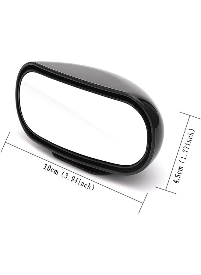 ليمون مرآة النقطة العمياء للسيارة، زاوية دوران 360 درجة قابلة للتعديل، مرآة جانبية زجاجية محدبة عالية الدقة، مزودة بمشبك تثبيت سريع وملصق، مناسبة للسيارات والشاحنات وسيارات الدفع الرباعي. - Image 4