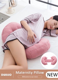 DUNISO Maternity Pillow Comfortable Pregnancy Pillows for Sleeping, Maternity/Pregnancy Body Pillow Support for Back, Legs, Belly of Pregnant Women, Detachable and Adjustable with Pillow Cover  - Image 1