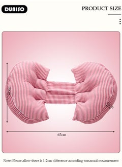 DUNISO Maternity Pillow Comfortable Pregnancy Pillows for Sleeping, Maternity/Pregnancy Body Pillow Support for Back, Legs, Belly of Pregnant Women, Detachable and Adjustable with Pillow Cover  - Image 3