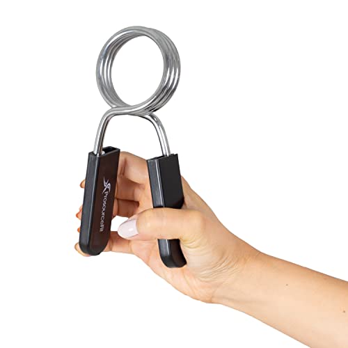 ProsourceFit Olympic Barbell Spring Clip Collar 2-inch Pair with Easy-Grip Handles for Weightlifting,Powerlifting and Strength Training - Image 4