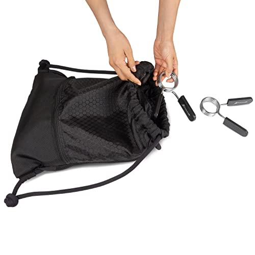 ProsourceFit Olympic Barbell Spring Clip Collar 2-inch Pair with Easy-Grip Handles for Weightlifting,Powerlifting and Strength Training - Image 5