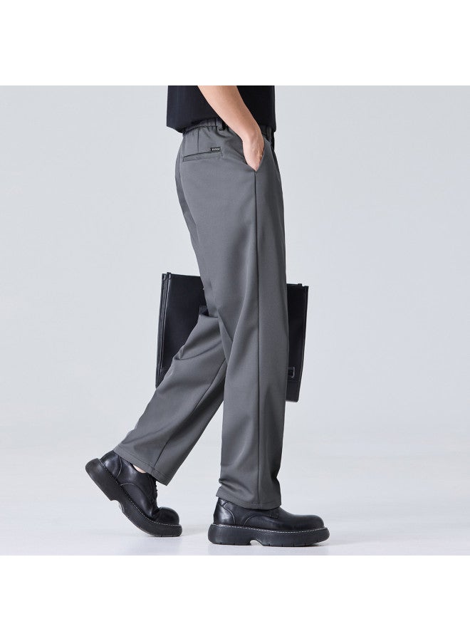 Fapai Business Casual] Autumn/winter Solid Color Loose And Stylish Casual Pants Comfortable And Skin-friendly Youth Men's Business Straight Leg Pants - Image 5