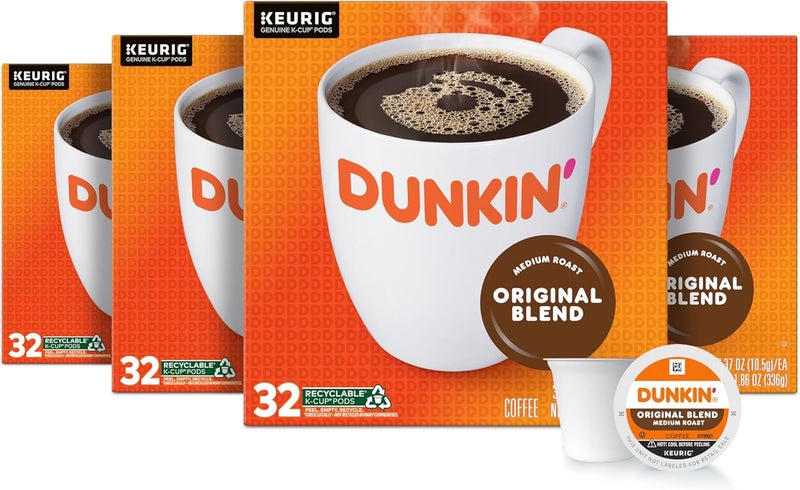 Dunkin' Donuts Original Blend K-Cup Pods for Keurig Brewers, Medium Roast, 128 Count - Image 1