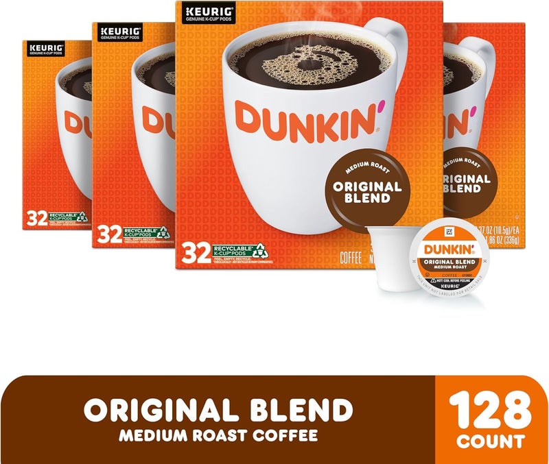 Dunkin' Donuts Original Blend K-Cup Pods for Keurig Brewers, Medium Roast, 128 Count - Image 2