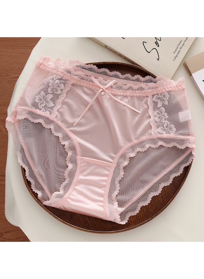 Girls' Student Underwear, Women's A-grade Antibacterial, Class A, 100% Pure Cotton, Skin-friendly, Breathable, Comfortable, Mid-waist Women's Briefs