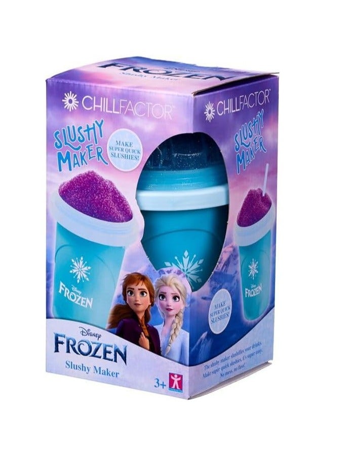 ديزني فروزن صانعة مشروبات ثلجية، سهلة الاستخدام، بتصميم ديزني فروزن، تقنية التبريد السريع، 3 سنوات فأكثر، لون أزرق - 230 مل - Image 1