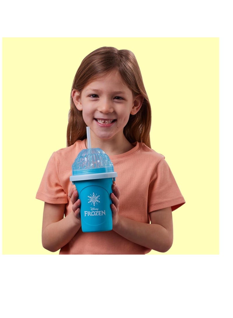 ديزني فروزن صانعة مشروبات ثلجية، سهلة الاستخدام، بتصميم ديزني فروزن، تقنية التبريد السريع، 3 سنوات فأكثر، لون أزرق - 230 مل - Image 3