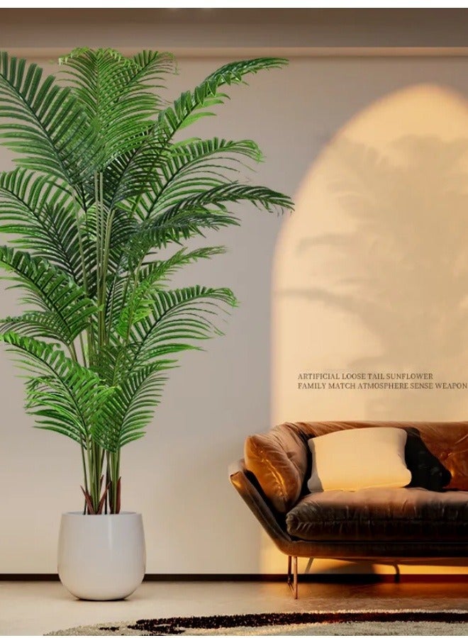 أف بي سي أشجار النخيل الاصطناعية - أسود مع أصيص من الأشجار الاصطناعية - أصيص من النباتات الاستوائية كاذبة التنبول الكلمة - مكتب المنزل غرفة المعيشة الديكور الداخلي مع الحرير الاصطناعي النباتات - Image 4