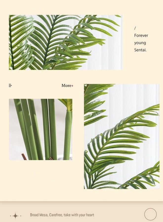 أف بي سي أشجار النخيل الاصطناعية - أسود مع أصيص من الأشجار الاصطناعية - أصيص من النباتات الاستوائية كاذبة التنبول الكلمة - مكتب المنزل غرفة المعيشة الديكور الداخلي مع الحرير الاصطناعي النباتات - Image 3