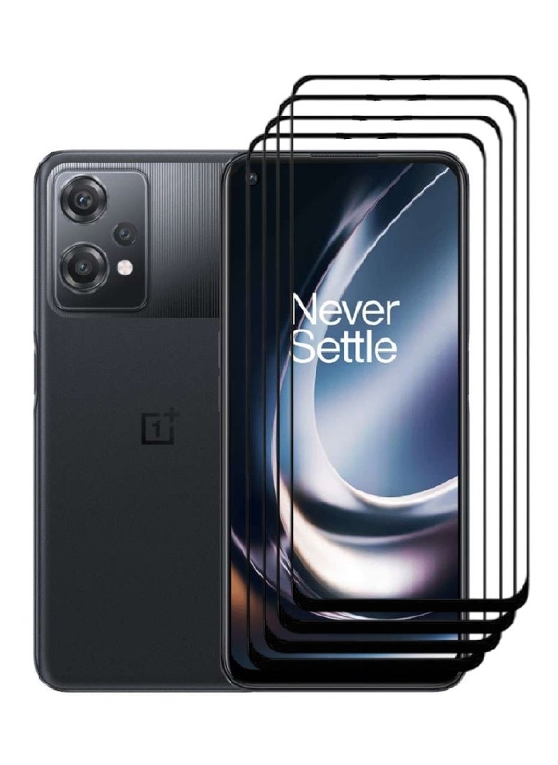 AINA 4 Pieces Tempered Glass Screen Protector 5D Designed For OnePlus Nord CE 2 Lite 5G Full Glue Edge to Edge Full Screen Coverage And Bubble Free - Image 1