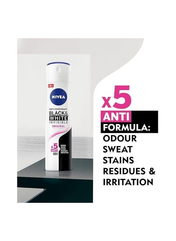 نيفيا بخاخ مضاد للتعرق غير مرئي للأبيض والأسود 150مل - Image 3