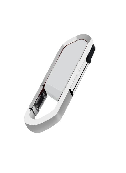 USB Flash Drive, Portable Metal Thumb Drive with Keychain, USB 2.0 Flash Drive Memory Stick, Convenient and Fast Pen Thumb U Disk for External Data Storage, (1pc 16GB Silver)