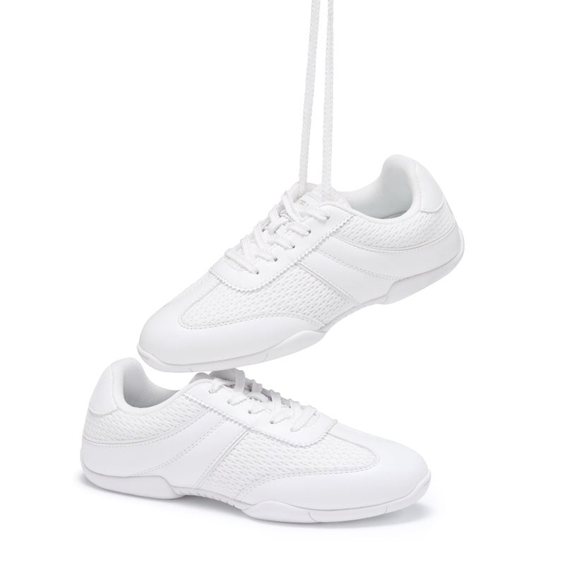 Stelle Cheer Shoes Women White Girls Cheerleading Shoes Competition Sneakers Training Breathable Lightweight Tennis Sportsï¼ˆWhite,7MWï¼‰ - Image 1