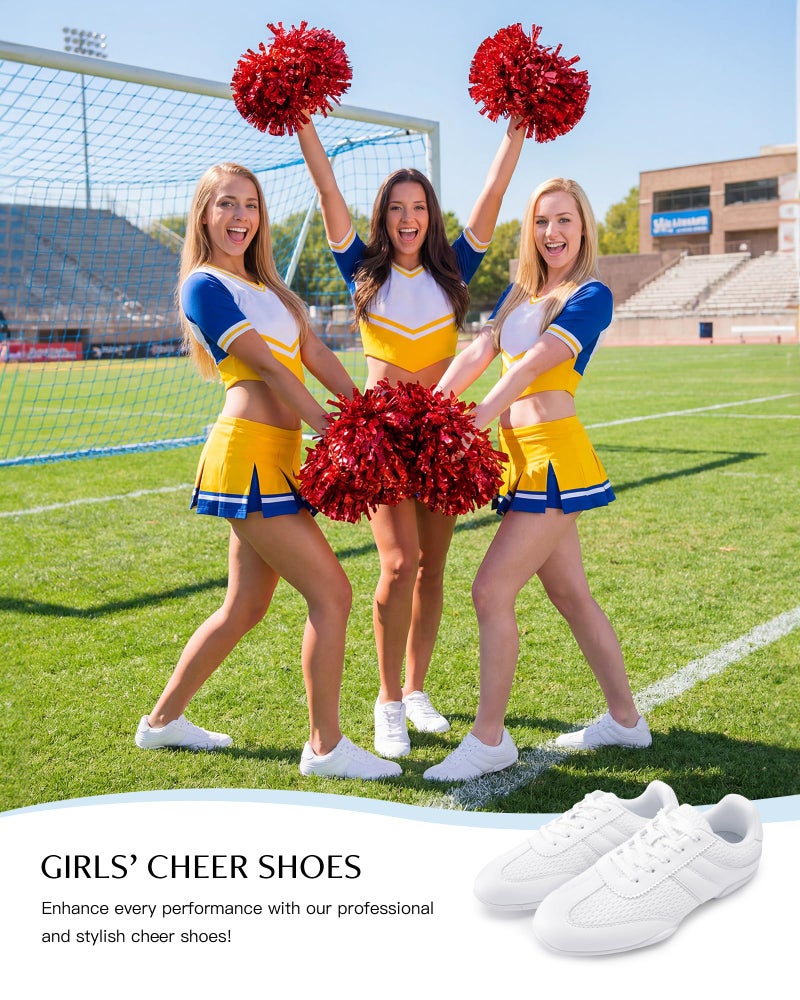 Stelle Cheer Shoes Women White Girls Cheerleading Shoes Competition Sneakers Training Breathable Lightweight Tennis Sportsï¼ˆWhite,7MWï¼‰ - Image 3