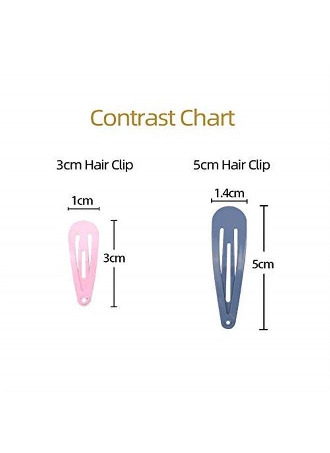 Funtopia - Toddler Hair Clips, Funtopia 80 Pcs (1.2 Inch, 3cm) Cute Mini Snap Hair Clips for Baby Girls Kids, Colorful Small Snap Barrettes Metal Hair Clips for Fine Hair - Image 1