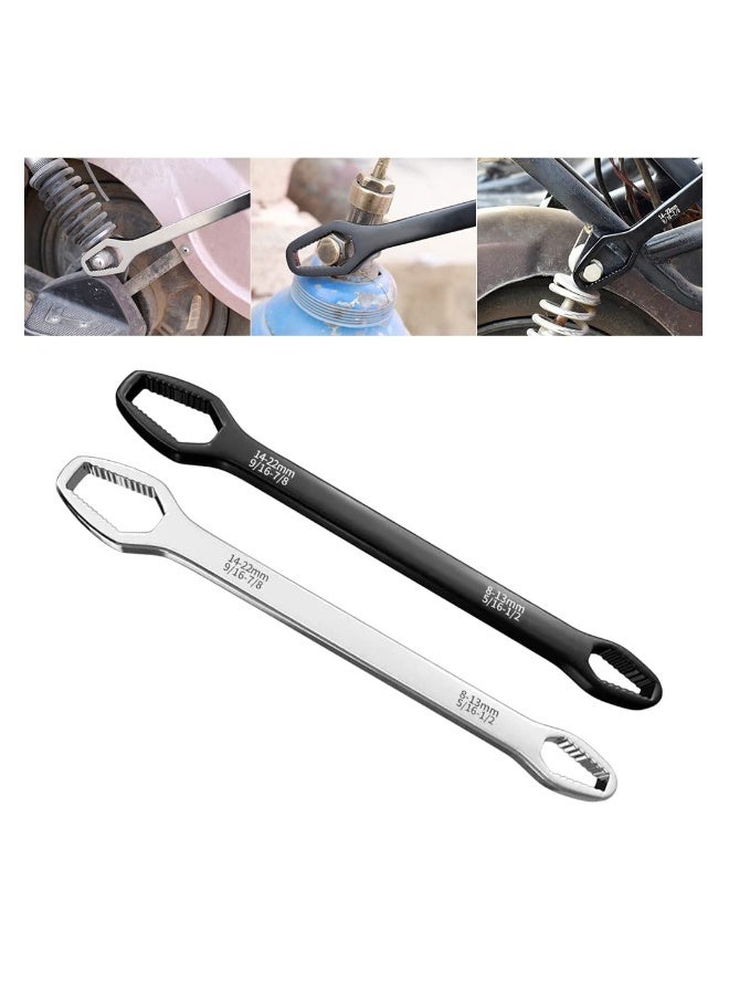 Universal Wrench Double-Head Self-Tightening Wrench, Premium 8-22mm Self-Tightening Universal Wrench Adjustable Double Head Wrench, Multifunctional Universal Wrench for Repair  - Image 1