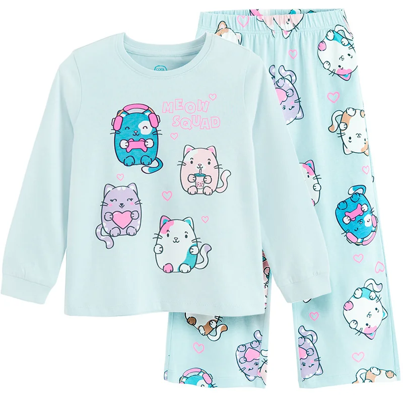 كول كلوب من سمييك CUG3210208-00 BLUE COTTON PYJAMAS