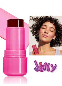 Vibely Blush Lip Stick - Jelly Lip & Cheek Tint Blush Cream,Fruit Jelly Blush and Lip Tint Stick #03  - Image 1
