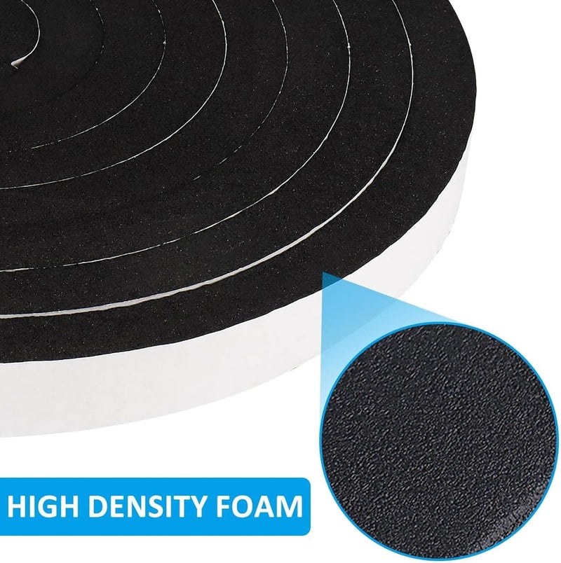 DGSL Foam Insulation Tape, 1/2In x 1/8In x99Ft Weather Stripping Door Seal Strip for Doors and Windows,Sliding Door, Soundproofing Door Seal,Weatherstrip,Air Conditioning Seal Strip - Image 3