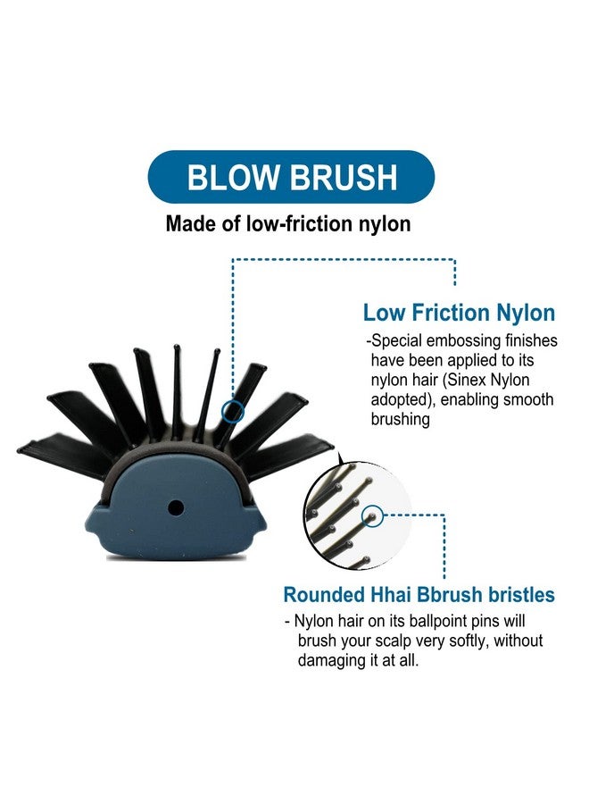 VESS Professional Hair Blow Brush Pro2000 Ceramic 9 Rows Wide Typeenglish Instruction Manualmade In Japan - Image 4