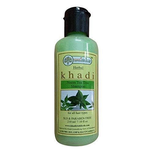 Khadi Rishikesh Herbal Neem Tea Tree Shampoo For Reducing Dandruff | promtes Hair Growth | Control Hair Fall | Strong Hair | Daily Use Mild Shampoo For Summar-Women/Men-210Ml,SlS PARABEN FREE,WITH HAIR COMB FREE - Image 2
