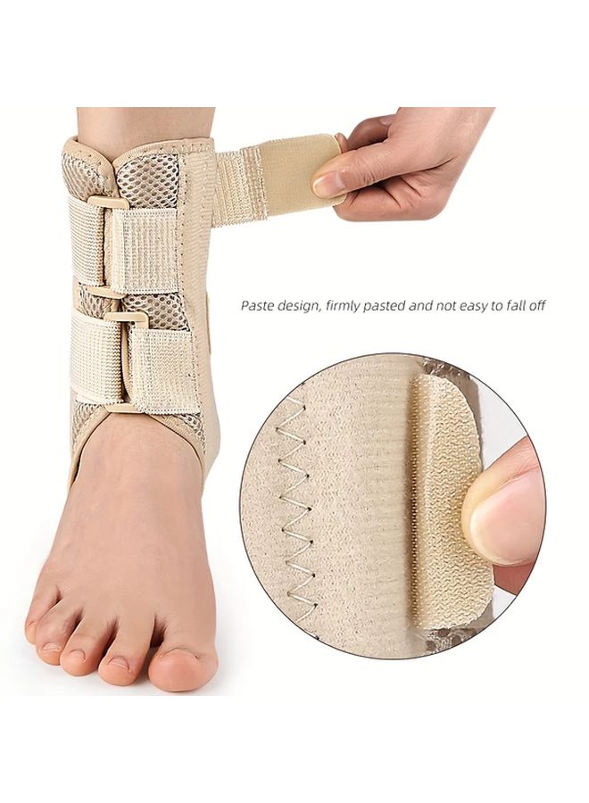 Light Color Ankle Support Brace With Built In Spring Support Adjustable Breathable - Image 5