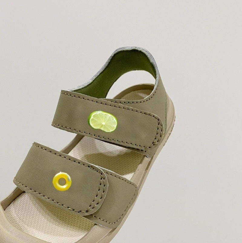 Putian Children'S Shoes Pure Original Nb Toe Protection Double Velcro Soft Sole Lightweight Comfortable Children'S Sandals Wading Shoes - Image 3