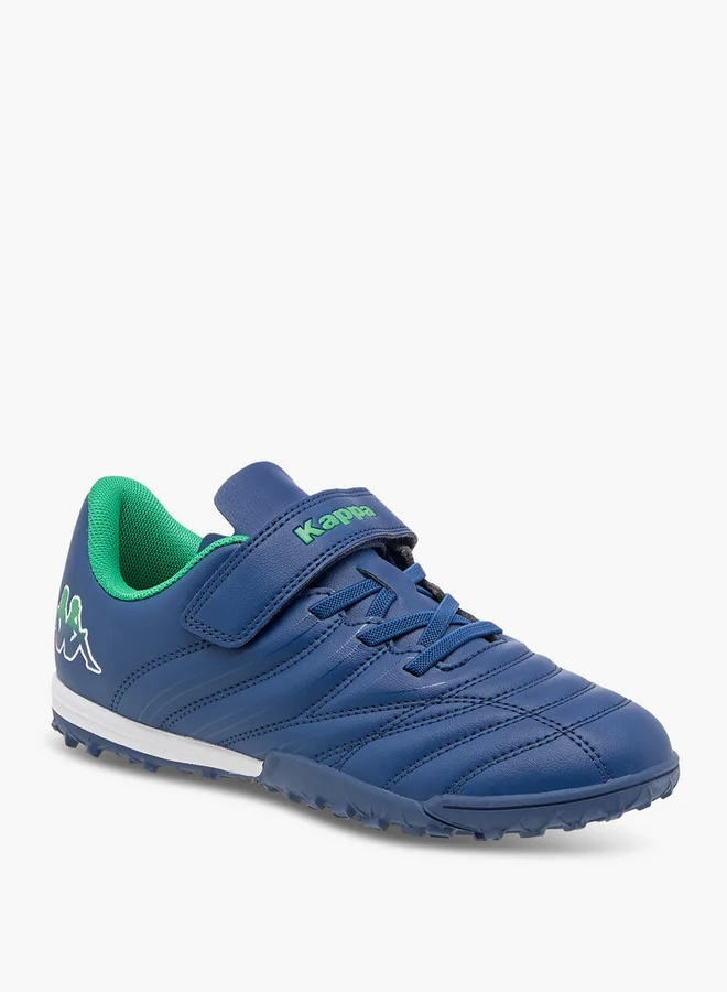 Kappa Boys' Quilted Football Shoes with Hook and Loop Closure