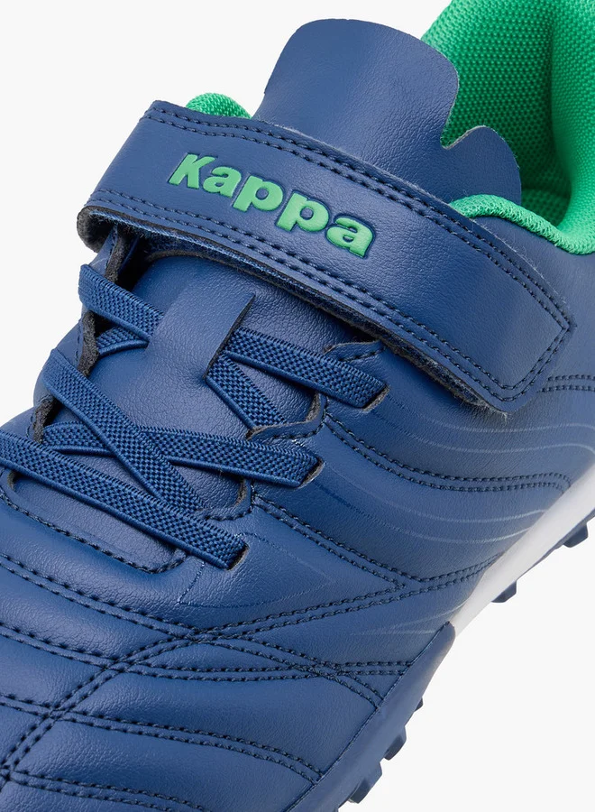 Kappa Boys' Quilted Football Shoes with Hook and Loop Closure