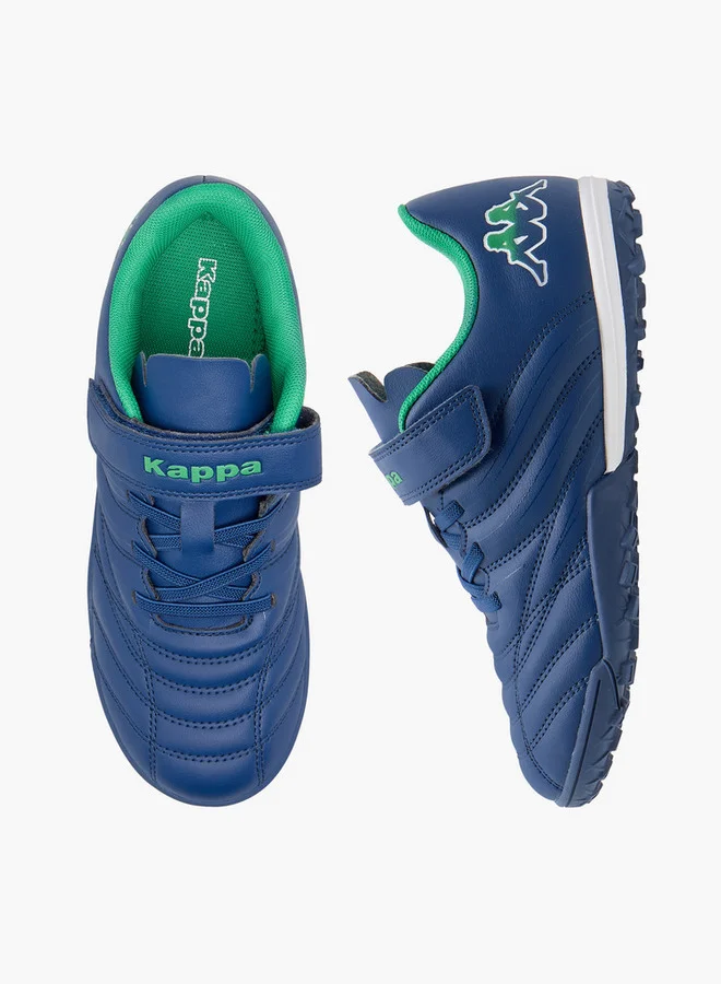 Kappa Boys' Quilted Football Shoes with Hook and Loop Closure
