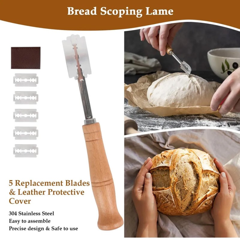 Sourdough Starter Jar Kit: 1 Set With Borosilicate Glass Jar, Bamboo Lid, Cloth Cover & Wooden Spoon - Premium Durable Materials, Aesthetic Functional Design for Home Baking Beginners & Seasoned Baker - Image 5