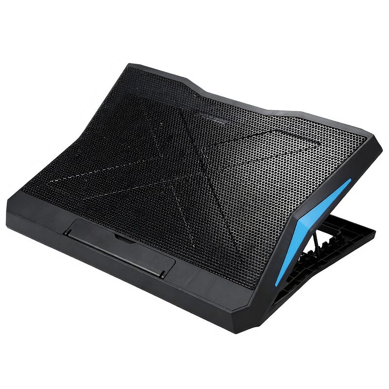 Foldable Laptop Cooler 6-fan Laptop Cooling Stand Low Noise with 6-level Adjustable Height Dual USB Ports Wide Compatibility - Image 1