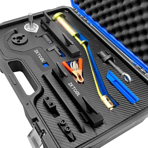 ZKTOOL 14PC Engine Camshaft Alignment Timing Tool Kit Fit for Land Rover Range Rover Sport Jaguar Discovry 4 V8 5.0 L V6 3.0L Cylinder Gasoline Engine. Tool with Fuel Pump and Two Injector. - Image 2