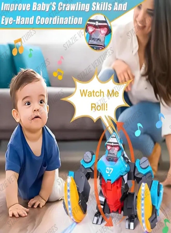 Stazie|Dancing Gorilla Robot Toy | Electronic Action Figure | Age 3+ | Blue and Red - Image 4