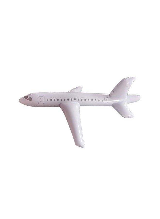 hao - White Large Inflatable Airplane Float Blow Up Airplane Balloon For Outdoor Party Favors Swimming (40Inch) - Image 1
